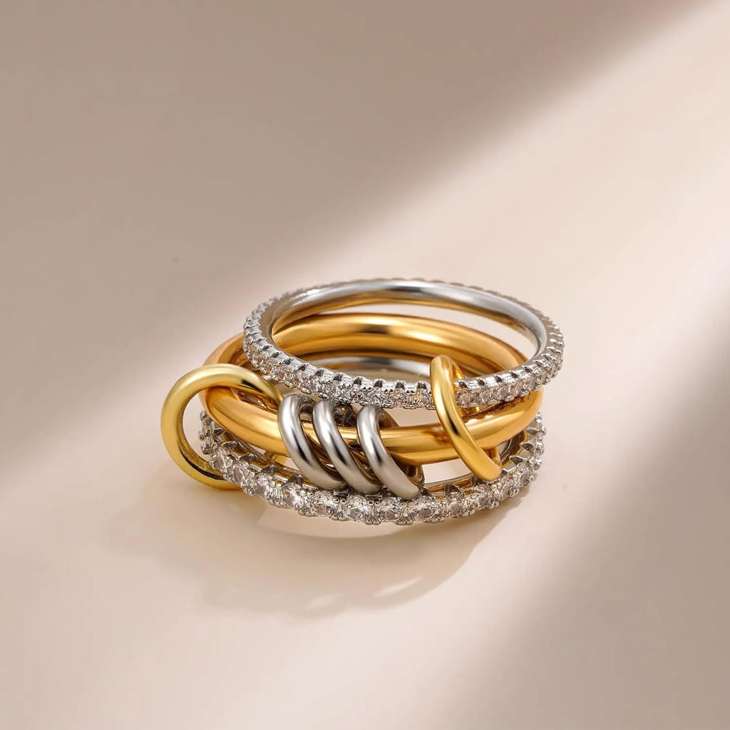 Celeste Gold Link Ring