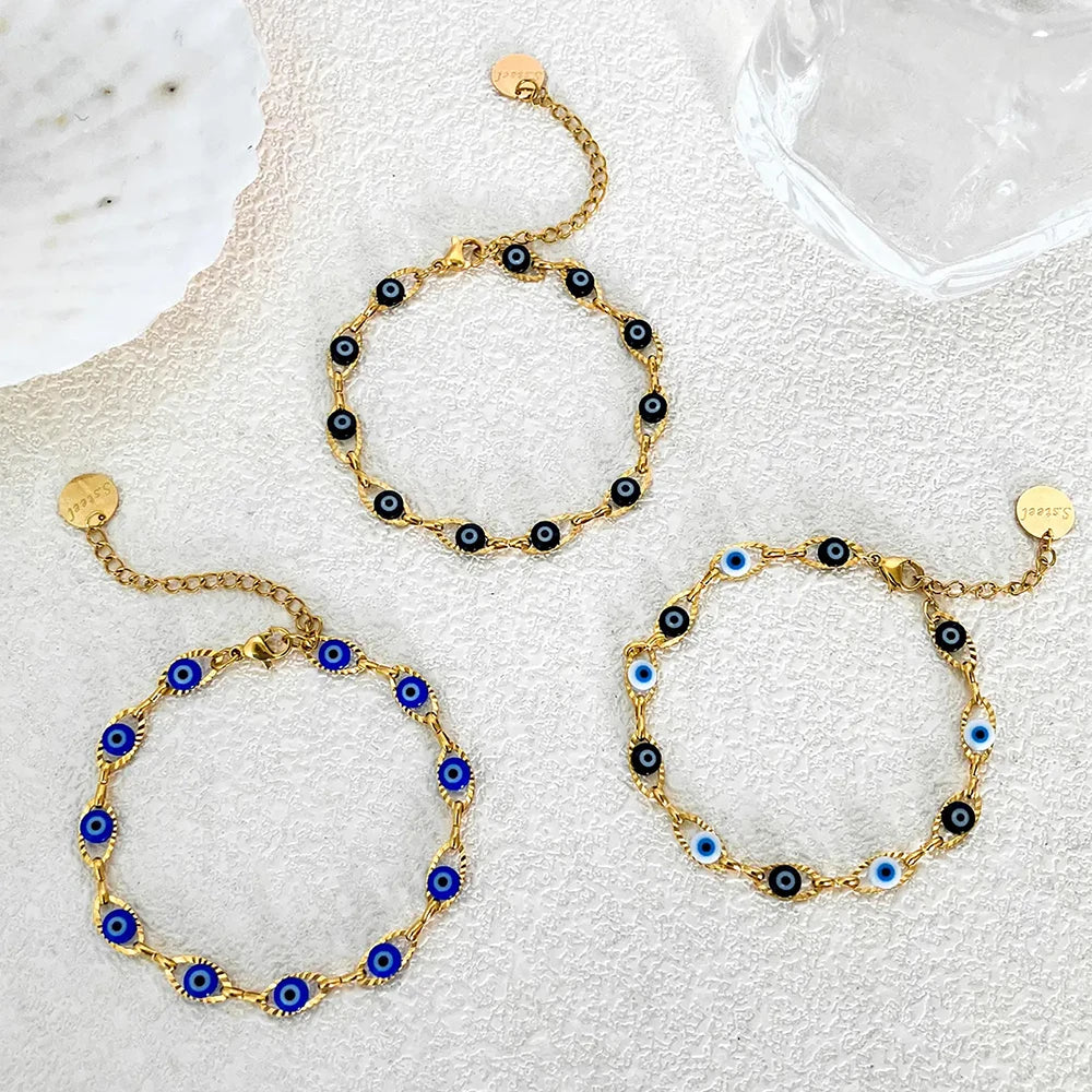 Celestial Eye Gold Bracelet
