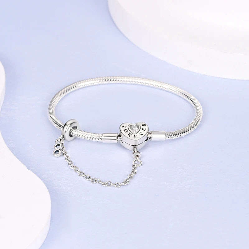 Twinkle Heart Silver Bracelet