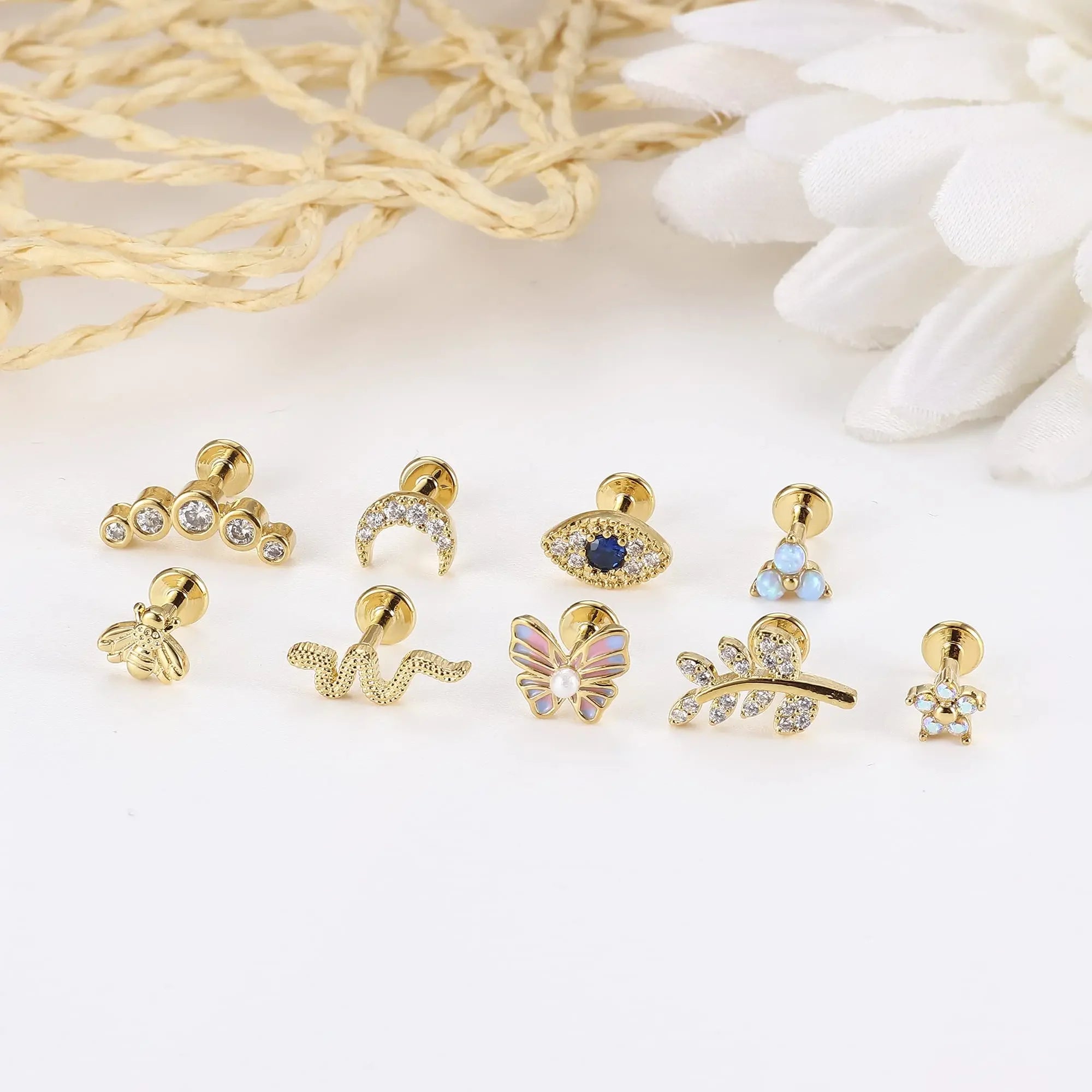Starry Glow Cartilage Studs