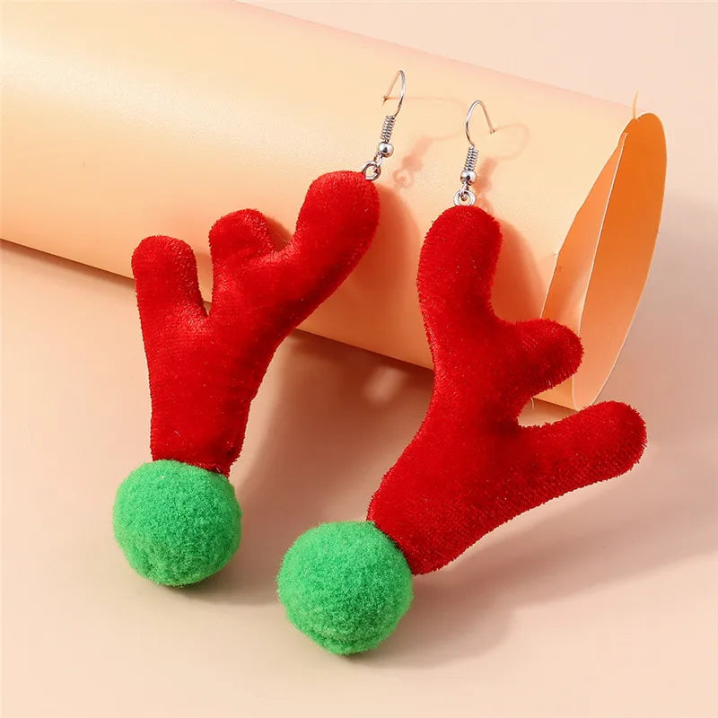 Fluffy Festive Fun Earrings