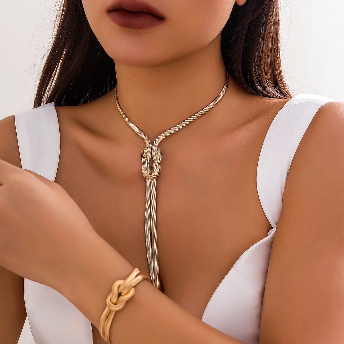 ShadowFlow Necklace & Bracelet Set