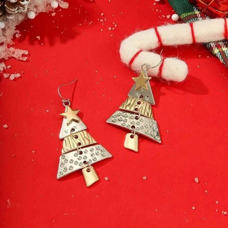 Holiday Elegance Tree Earrings