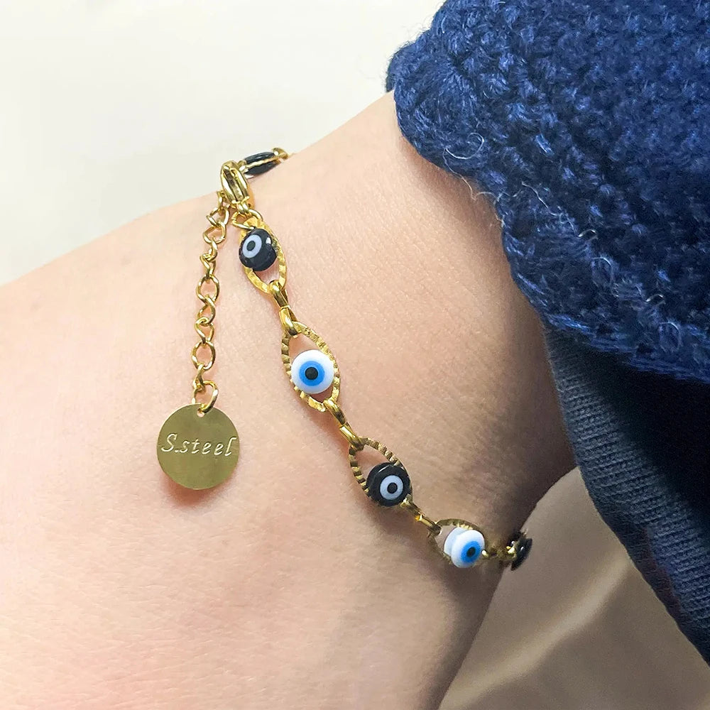 Celestial Eye Gold Bracelet