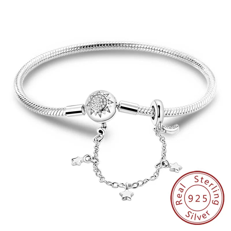 Twinkle Heart Silver Bracelet