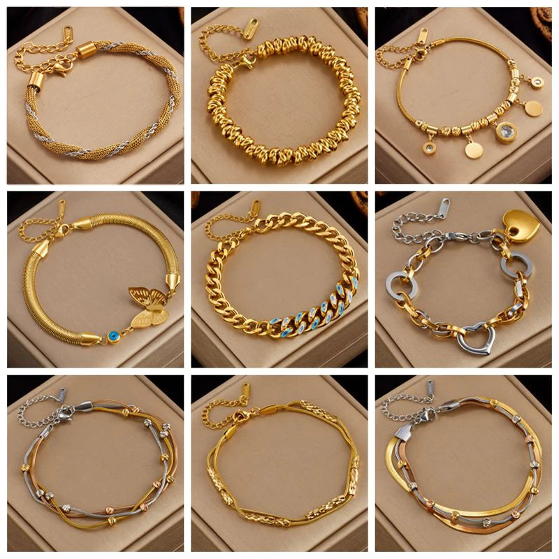 LuxeCharm Gold Bracelet