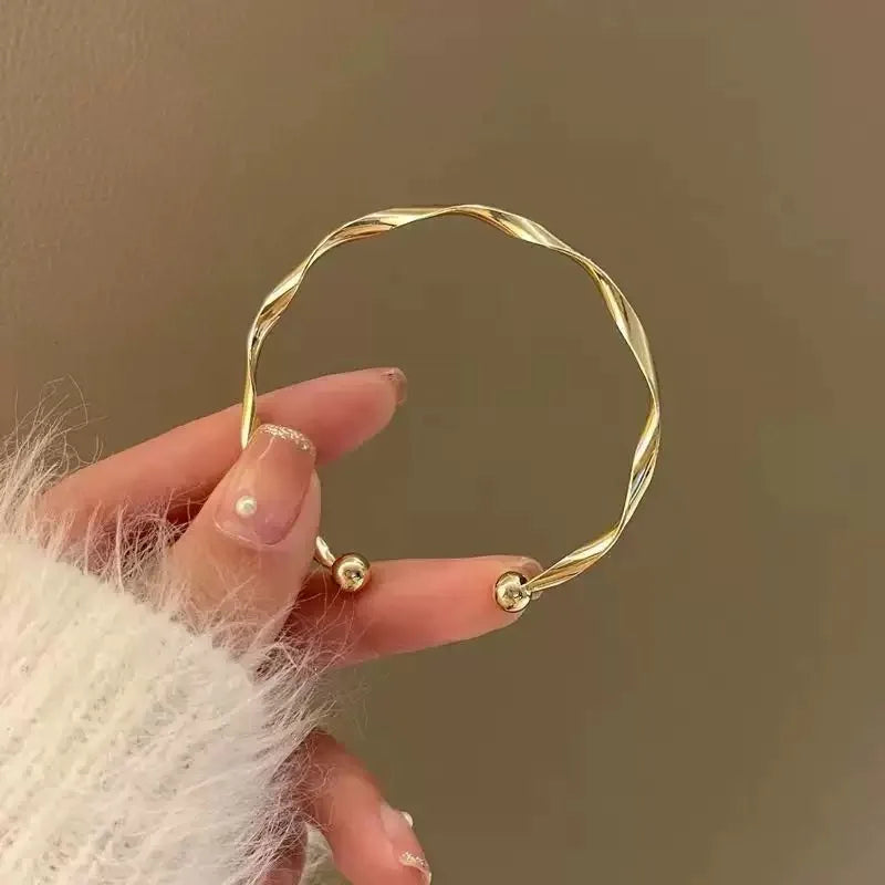 Modern Flow Geometric Bracelet