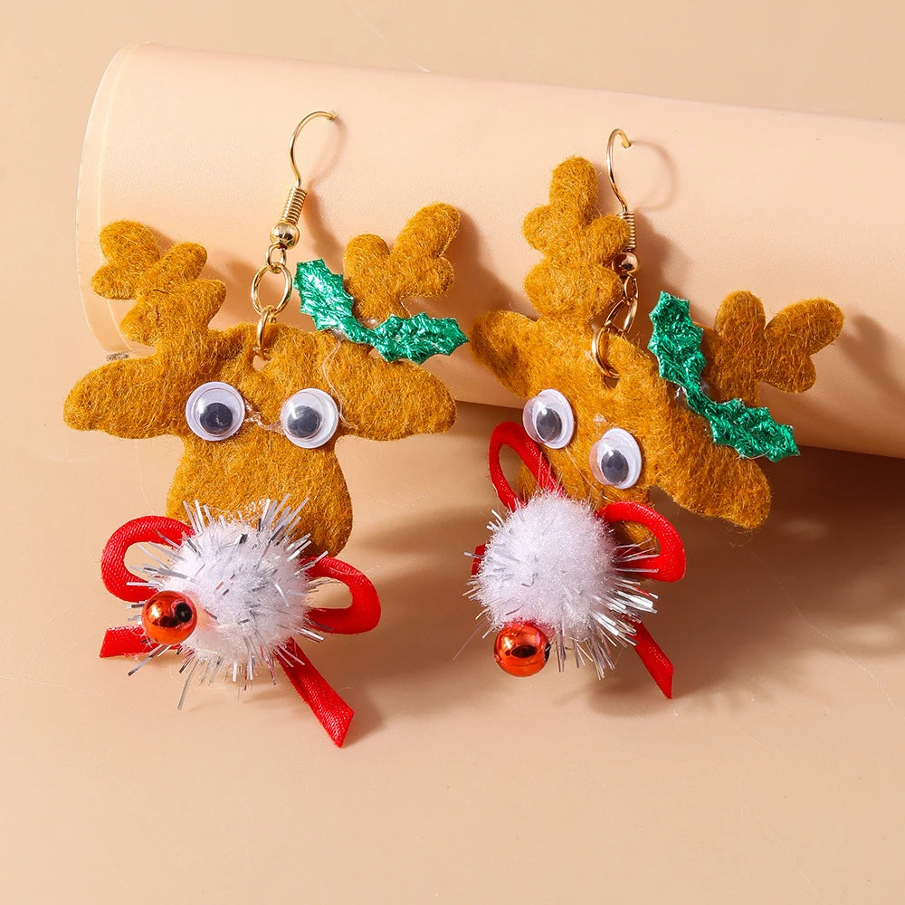 Fluffy Festive Fun Earrings