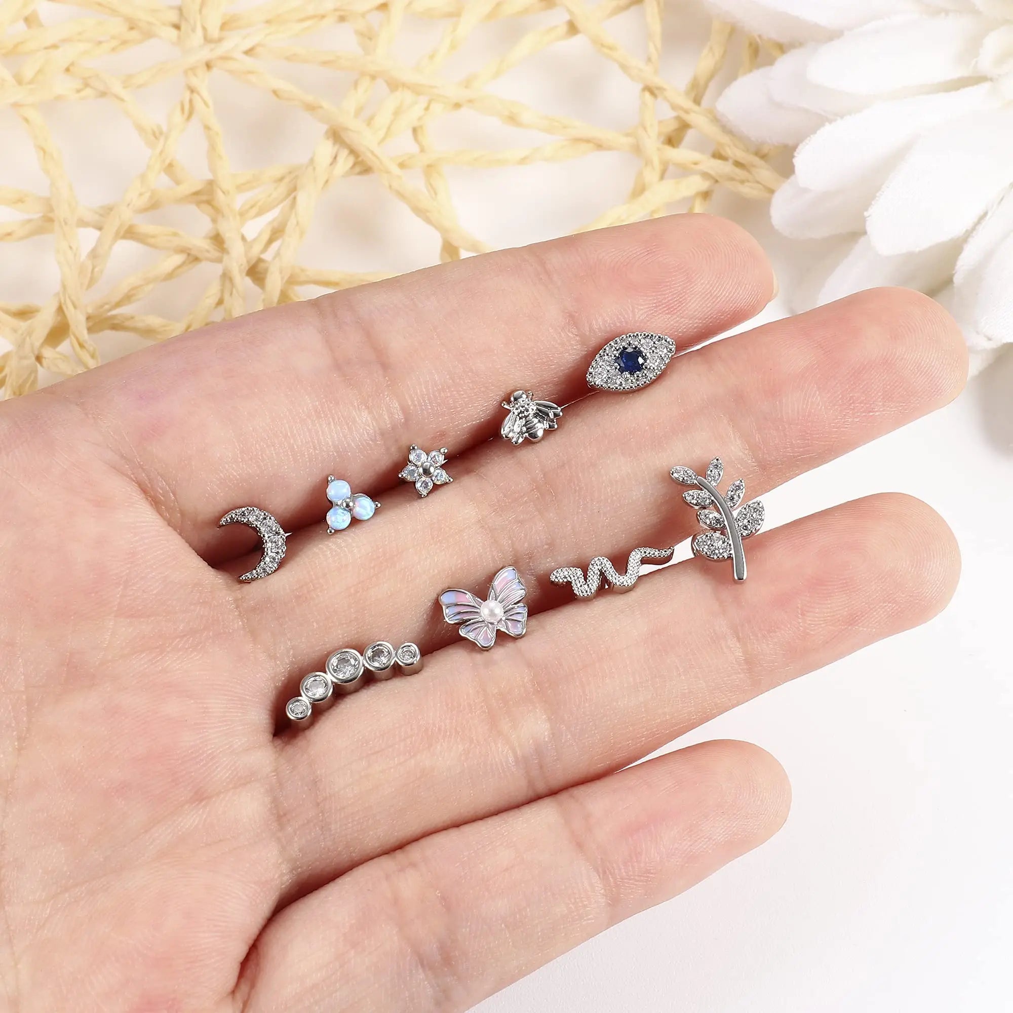 Starry Glow Cartilage Studs