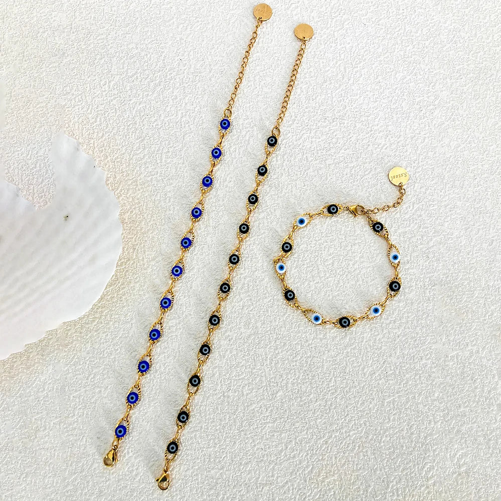 Celestial Eye Gold Bracelet