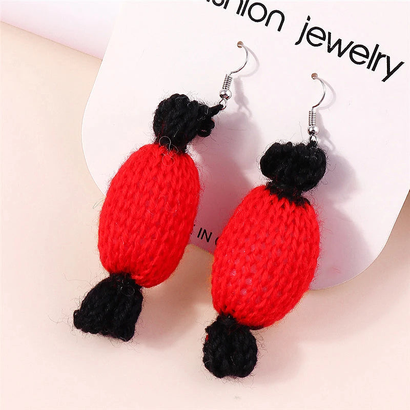 Fluffy Festive Fun Earrings