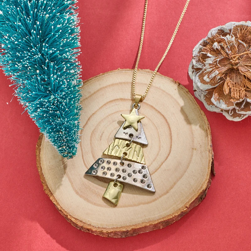 Holiday Elegance Tree Earrings