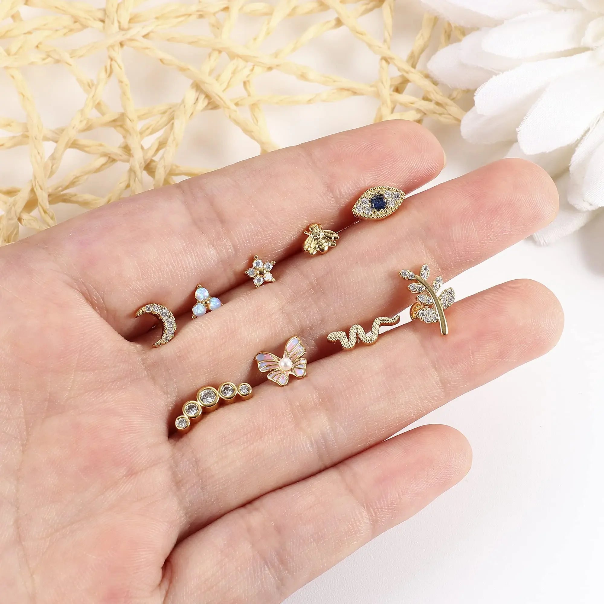 Starry Glow Cartilage Studs