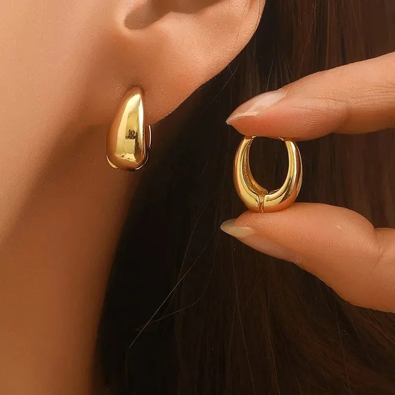 Bold Elegance Chunky Hoops