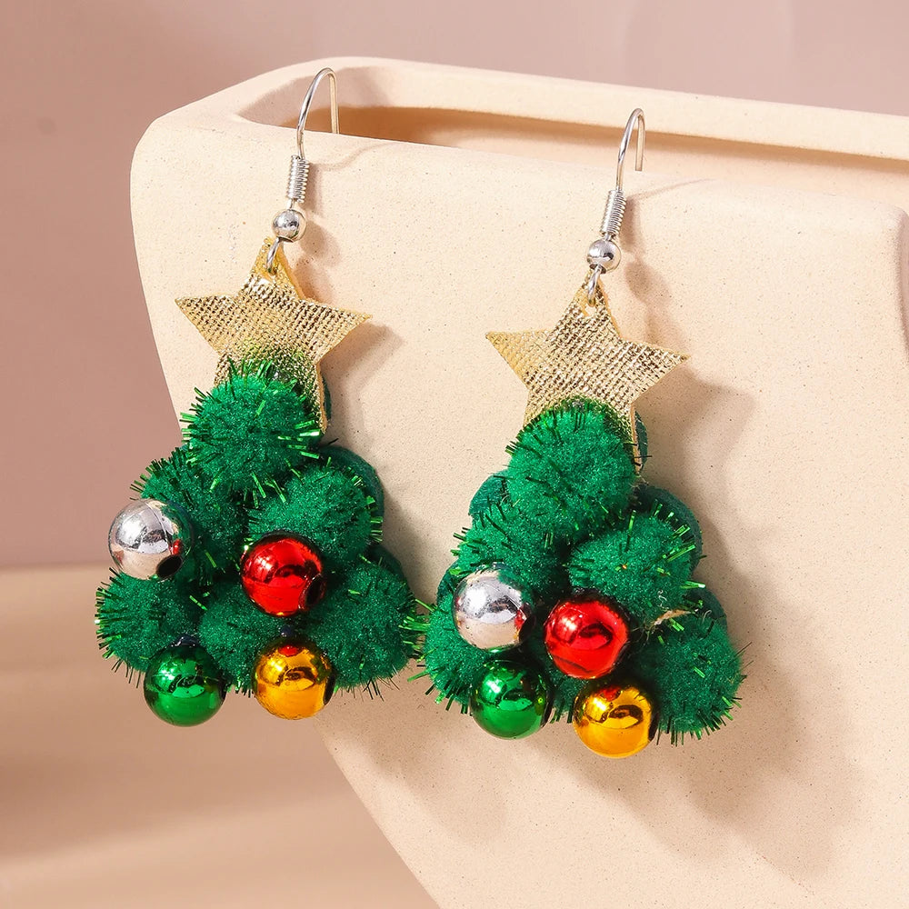 Fluffy Festive Fun Earrings