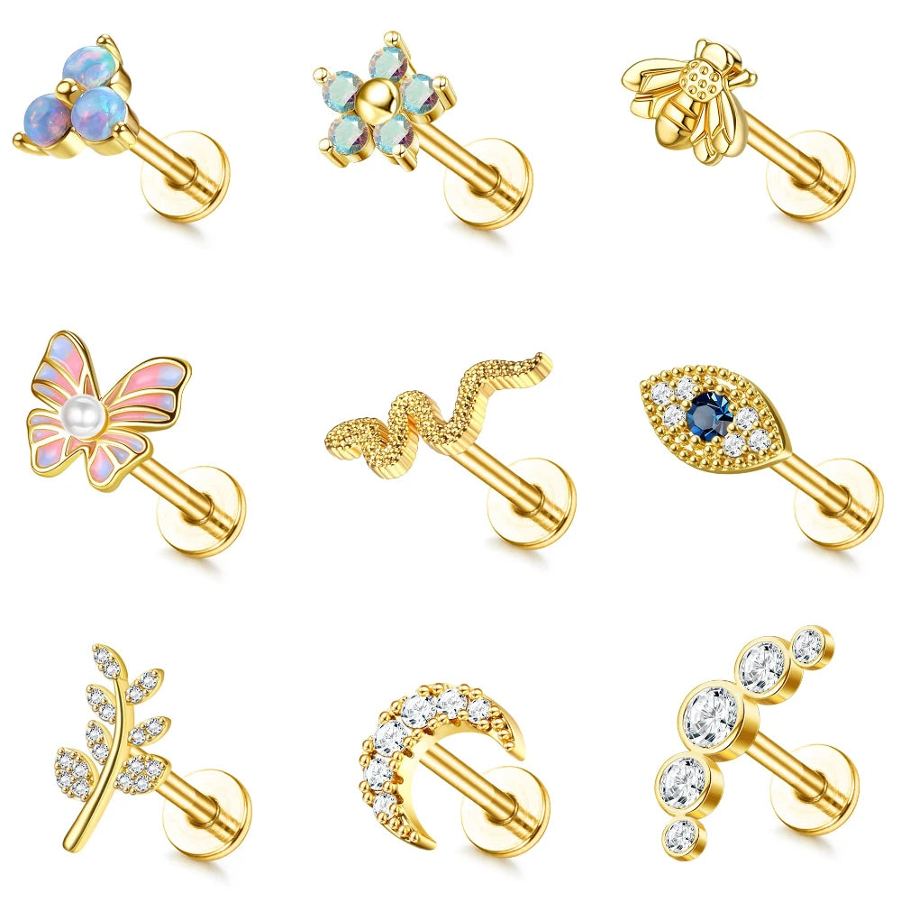 Starry Glow Cartilage Studs