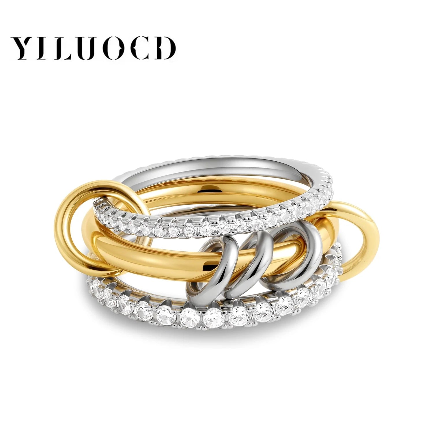 Celeste Gold Link Ring