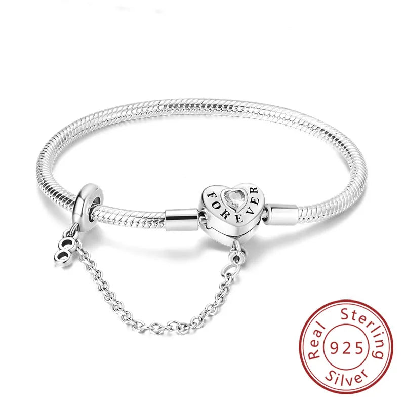Twinkle Heart Silver Bracelet