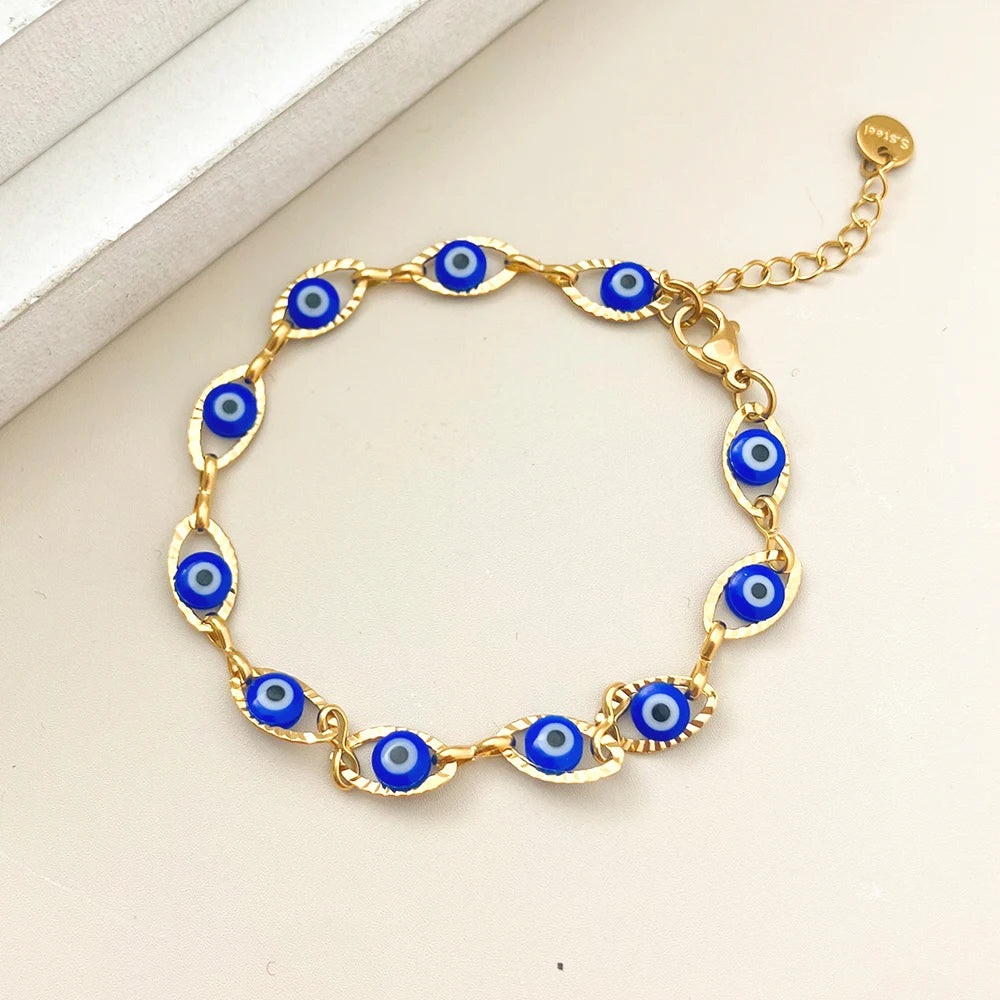 Celestial Eye Gold Bracelet