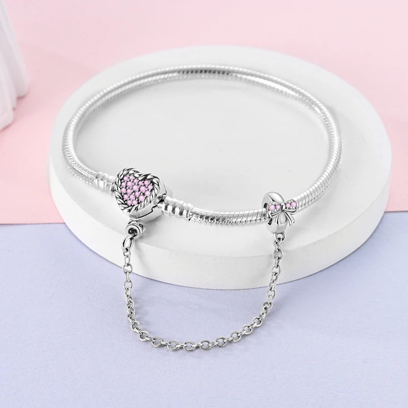 Twinkle Heart Silver Bracelet