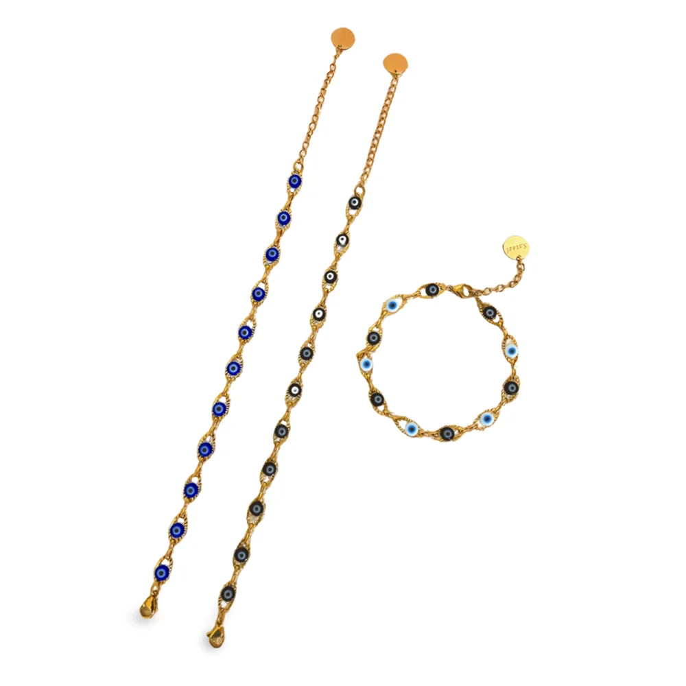 Celestial Eye Gold Bracelet