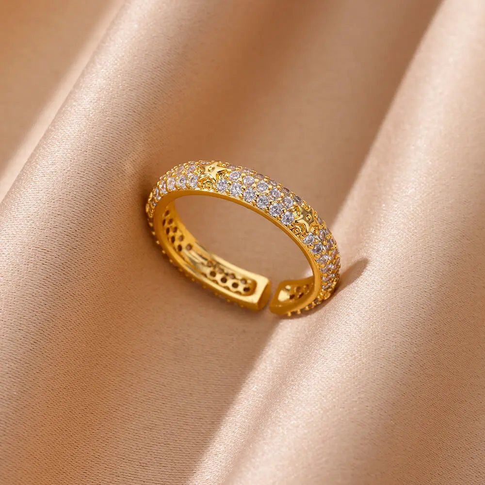 Luxe Zircon Heart Band