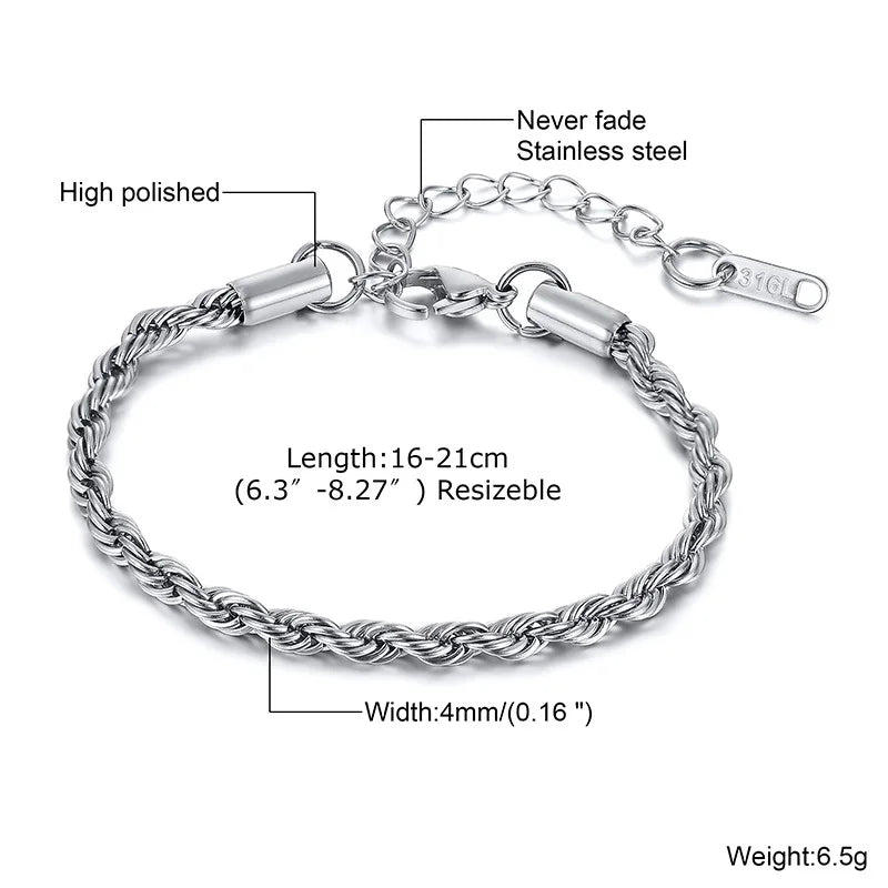 TwistLink Rope Bracelet