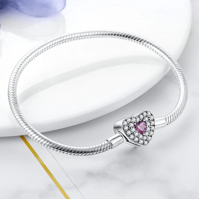 Twinkle Heart Silver Bracelet