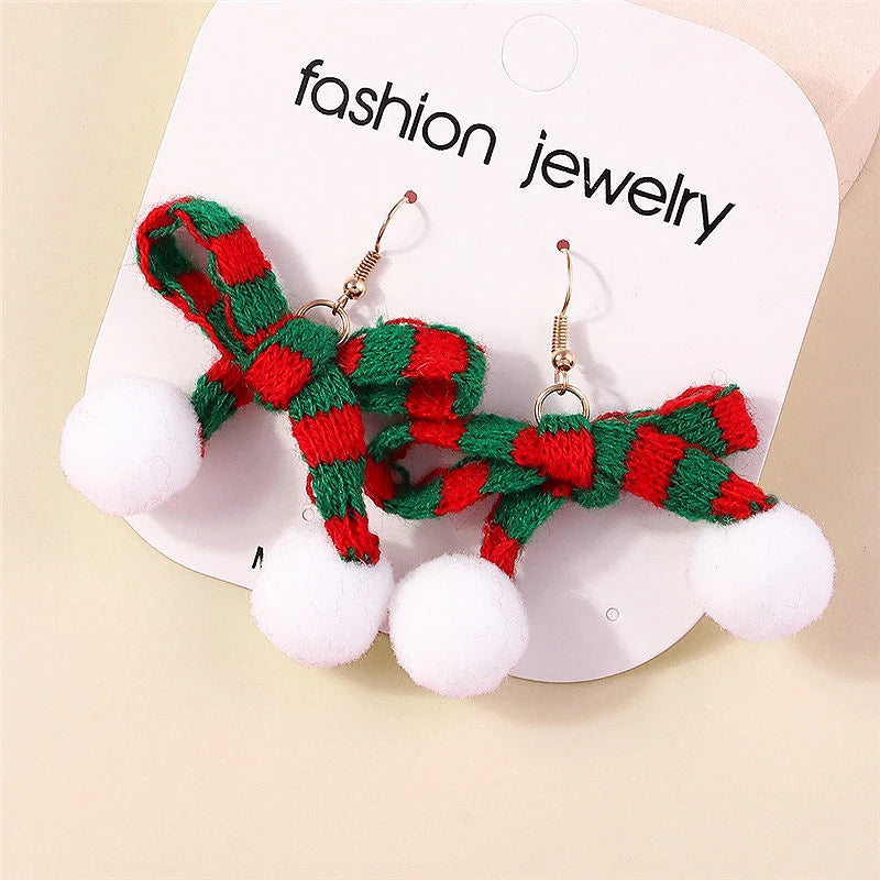 Fluffy Festive Fun Earrings