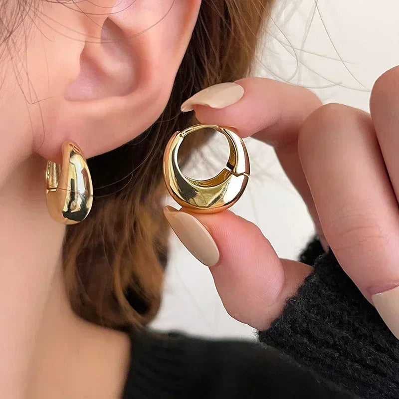 Bold Elegance Chunky Hoops