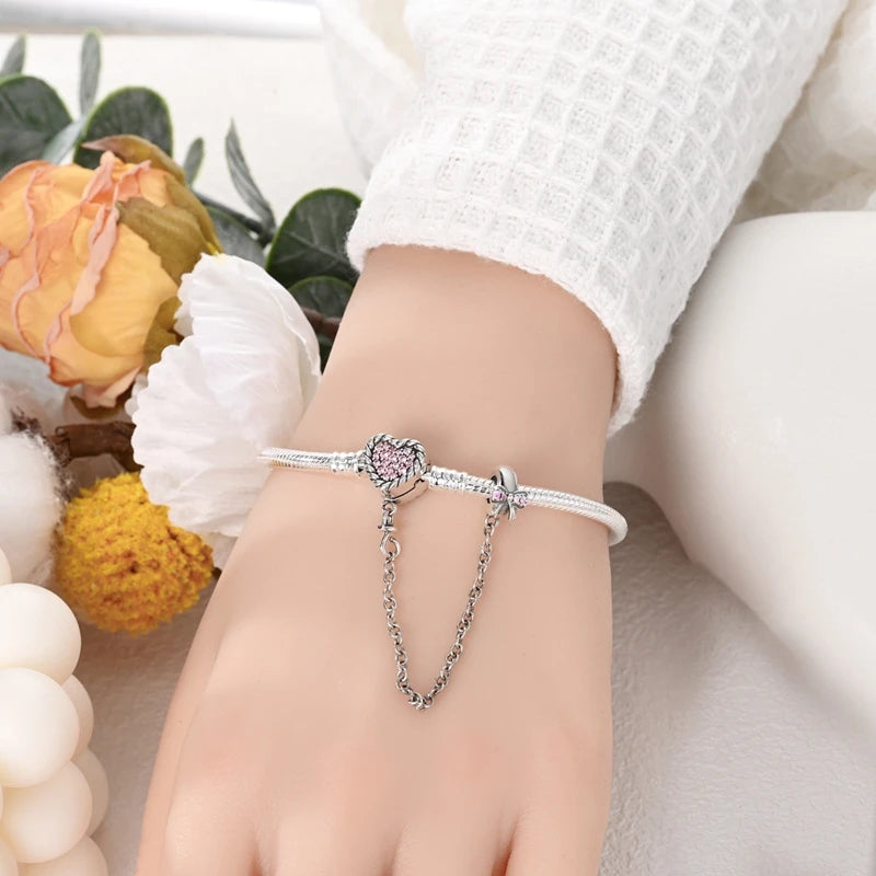 Twinkle Heart Silver Bracelet