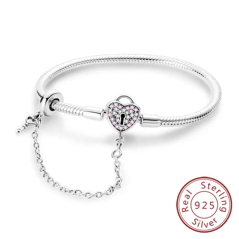 Twinkle Heart Silver Bracelet