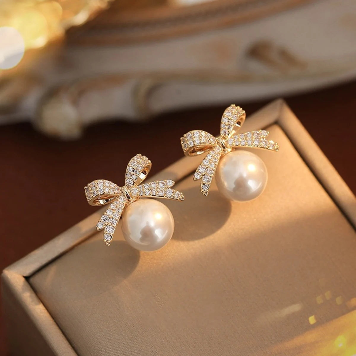 Angel Drop Pearl Earrings