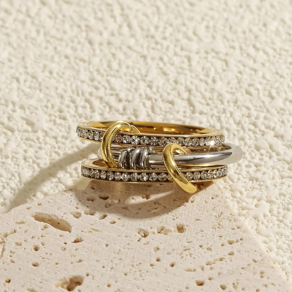 Celeste Gold Link Ring