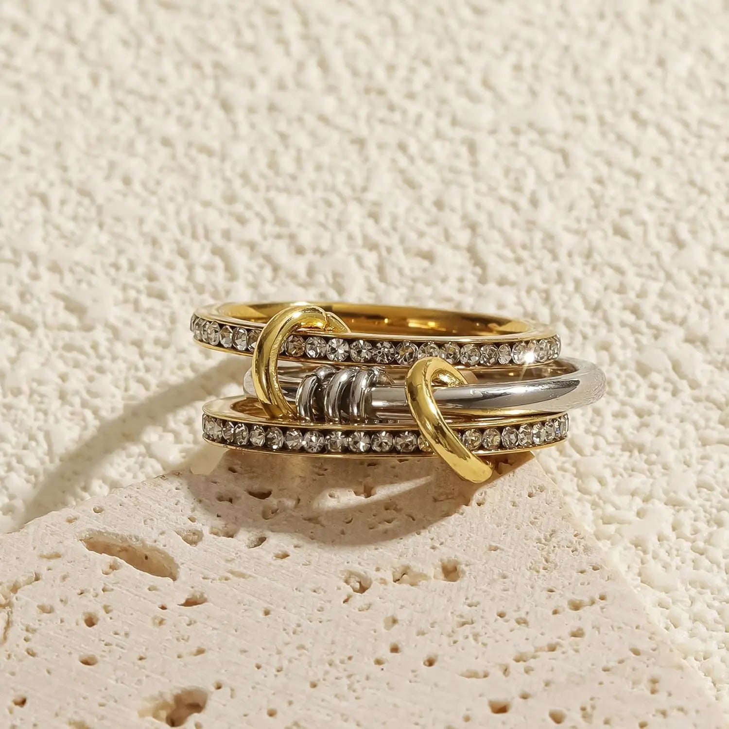 Celeste Gold Link Ring