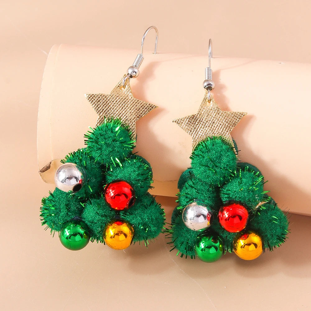 Fluffy Festive Fun Earrings
