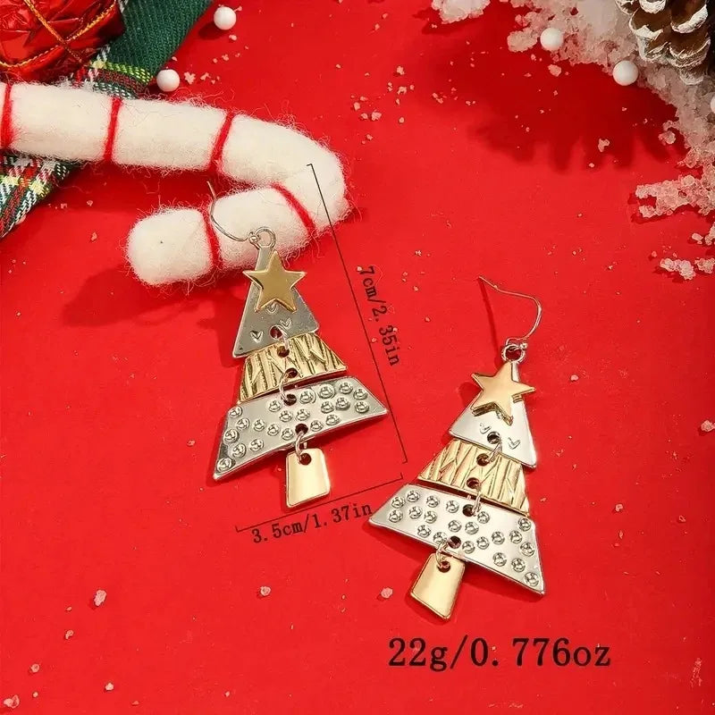Holiday Elegance Tree Earrings