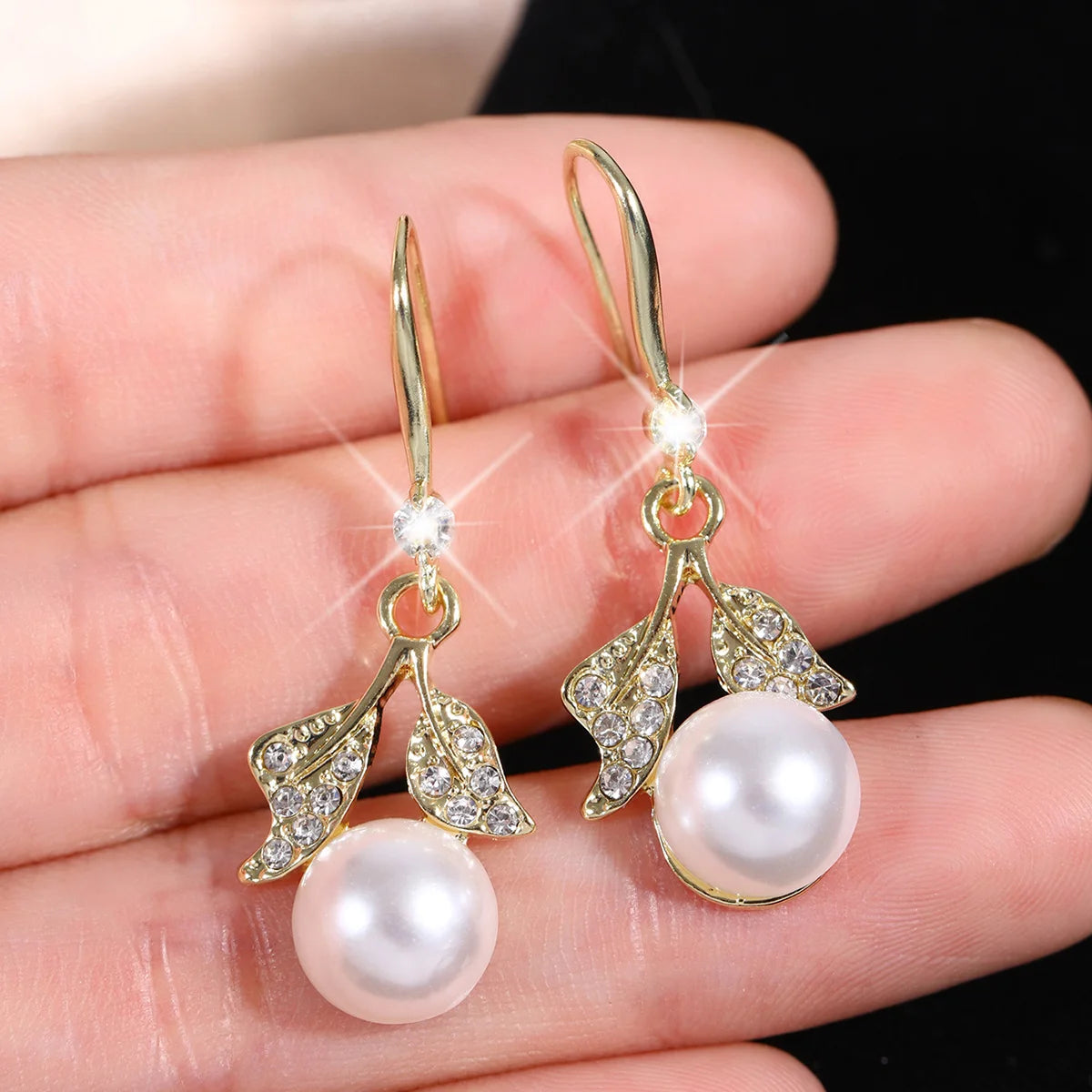 Angel Drop Pearl Earrings