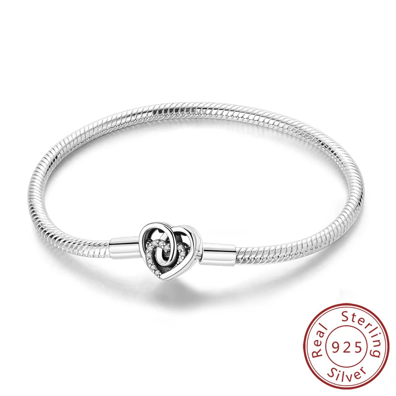 Twinkle Heart Silver Bracelet