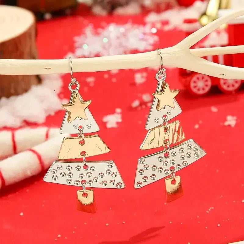 Holiday Elegance Tree Earrings