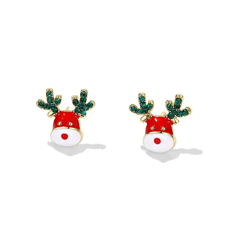 Winter Glow Bow & Bell Earrings