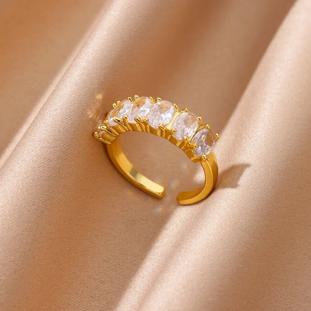 Luxe Zircon Heart Band