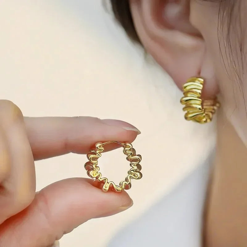 Bold Elegance Chunky Hoops