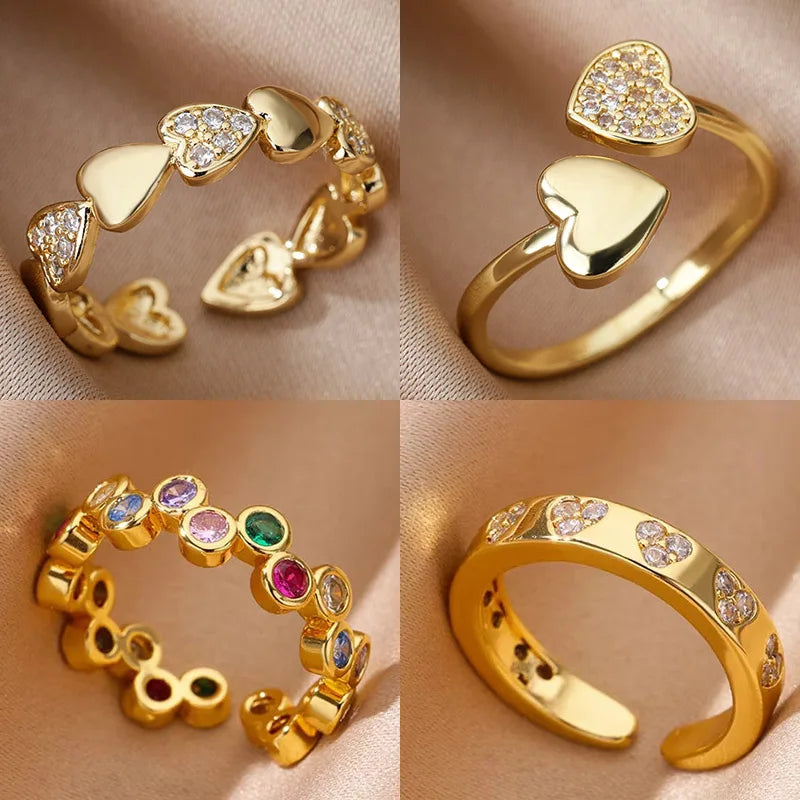 Luxe Zircon Heart Band